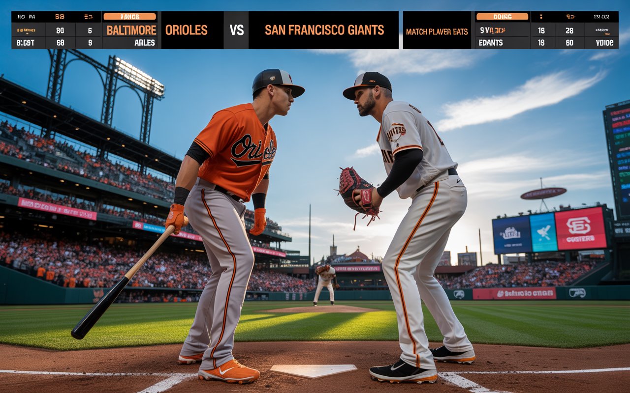 Baltimore Orioles vs San Francisco Giants Match Player Stats